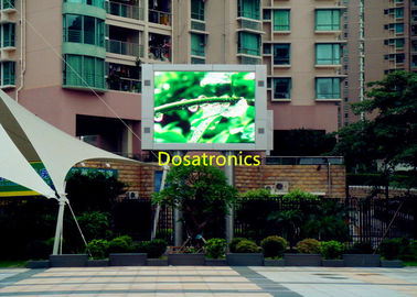 ประเทศจีน ป้ายวิดีโอกลางแจ้ง LED สำหรับโฆษณา High Definition SMD 3 ใน 1 P10mm ผู้ผลิต